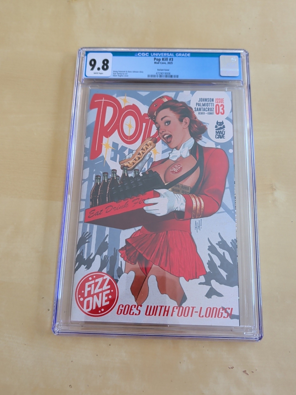 Pop Kill #3 CGC 9.8 Adam Hughes Variant Cover